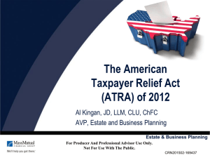 American Taxpayer Relief Act 2012