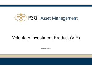 Voluntary investment Products