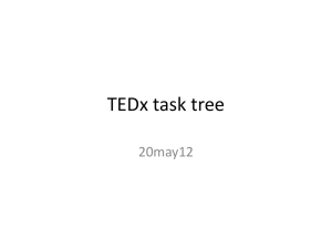 TEDx task tree ppt