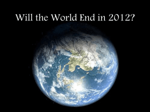 Will the World End in 2012?
