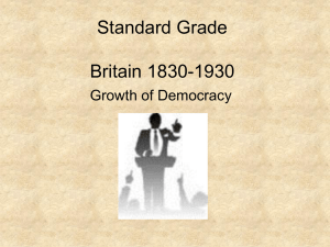 Standard Grade – growth of democracy