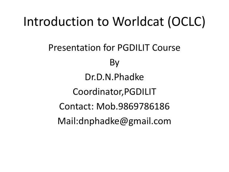 worldcat dissertations and theses oclc
