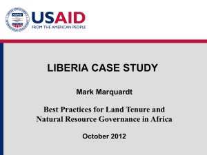 Module 1: Liberia Case Study (Marquardt)