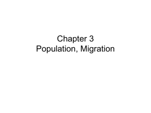 Chapter 3 - Geographies of Population