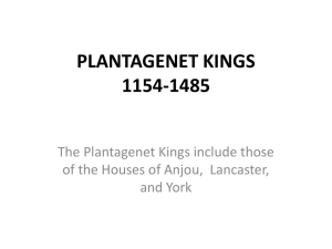 PLANTAGENET KINGS 1154-1485