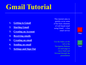 Obtaining a Gmail email account