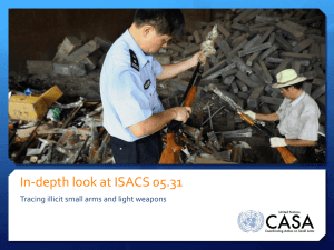 on ISACS 05.31 - International Small Arms Control Standards