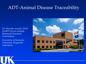 Animal Disease Traceability