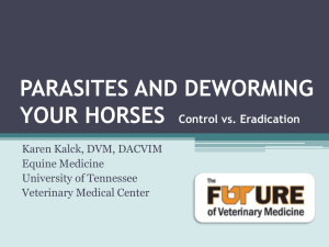 Parasites-and-Deworm.. - The University of Tennessee College of