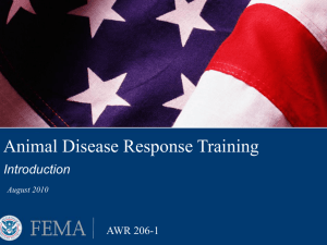 Animal Disease Response Training