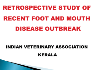 retrospective study of recent foot and mouth disease outbreak ppt