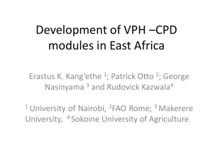 CPD Modules KVA - College of Agriculture and Veterinary