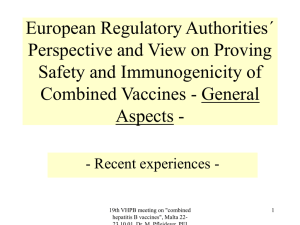 Combination Vaccines in the European Community