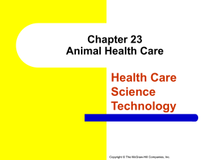 Chapter 23 Animal Health Care