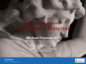 Stage 6 and Beyond St. Michael*s Hospital