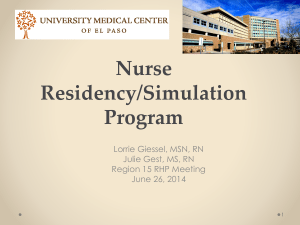 DSRIPs Nurse Residency presentation - June 25
