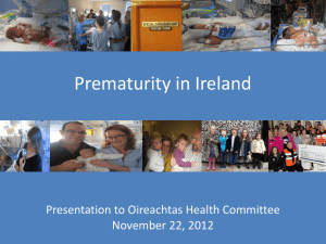 Presentation by Irish Premature Babies Organisation