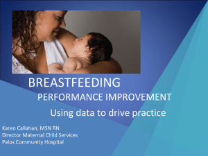 Breastfeeding Performance Improvement: Using
