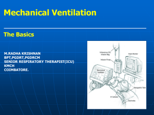 1. Basics of Mechanical Ventilation
