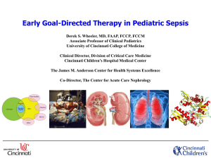 Early Goal Directed Therapy