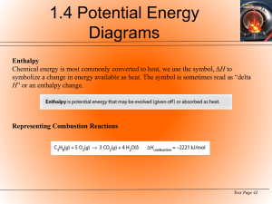 1.4 Potential Energy Diagrams