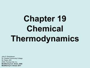 Chapter 19 Notes - Thermodynamics