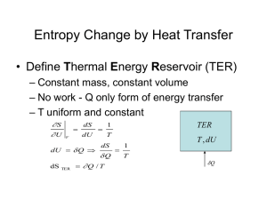 Entropy Change by Heat Transfer