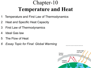 Chapter-10 Temperature and Heat