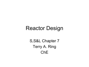 13-L1-L2-Reactor Design - Department of Chemical Engineering