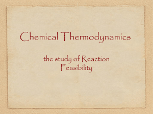 Thermodynamics PPT - Chemistry Teaching Resources