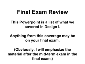 15-L3-Final Exam Review - Department of Chemical Engineering