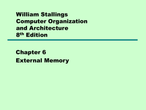 Chapter 6 - External Memory