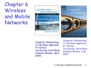 Chapter 6 slides, Computer Networking, 3rd edition