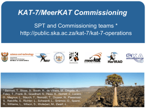KAT-7 commissioning and MeerKAT science