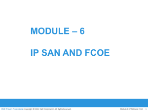 Module – 6 IP san and fcOe