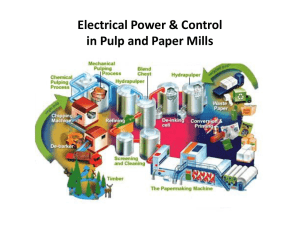 Electrical Power & Control in Pulp and Paper Mills