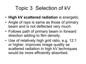 Lecture 8 Radiographic Exposures (Module 6)