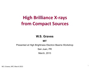 High Brilliance X-rays from Compact Sources