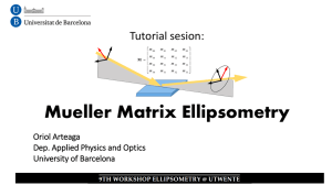 PPTX - Mueller Matrix Polarimetry