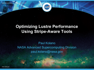 Optimizing Lustre Performance Using Stripe-Aware Tools