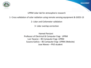 LIDAR and Ceilometer - NOAA