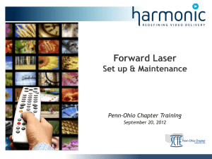 Forward Path Laser Setup - SCTE Penn