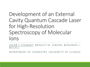 Development of an External Cavity Quantum Cascade Laser for