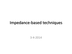 Impedance-based techniques