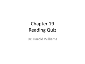 Chapter 19 Reading Quiz