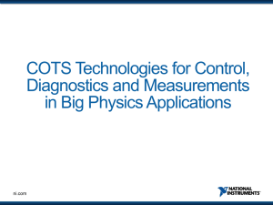 COTSTechnologies for Control, Diagnostics and - NEC`2013