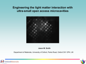 Engineering the light matter interaction with ultra