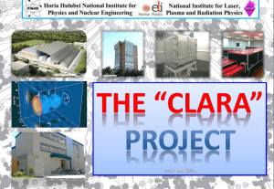 CLARA - National Institute for Laser, Plasma and Radiation Physics