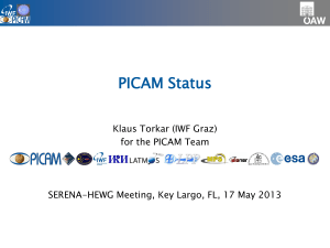 PICAM Status June 2011