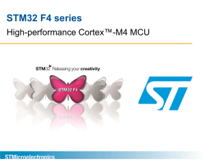 The STM32 F4 series
